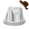 Transparent Plastic Cap Support FIND-WH0149-26B-1