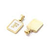 Ion Plating(IP) 304 Stainless Steel Pave Shell Pendants STAS-G327-01G-F-2