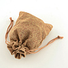 Polyester Imitation Burlap Packing Pouches Drawstring Bags LS-ABAG-R004-18x13cm-03-2