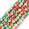 Handmade Polymer Clay Beads Strands CLAY-N008-057-01-1
