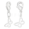 4Pcs 925 Sterling Silver Pendant Decorations HJEW-PH02566-1