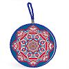 Flat Round with Mandala Pattern Ceramic Cup Coaster PW-WGE77FC-10-1