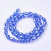 Electroplate Glass Beads Strands EGLA-D015-15x10mm-12A-3