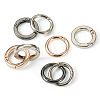 Beadthoven 24Pcs 6 Styles Zinc Alloy Spring Gate Rings FIND-BT0001-25-3