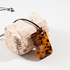 Resin Comb Pendant Black Cord Necklaces FS-WG4655B-13-1