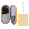1Pc Oval PU Leather & Velvet Glasses Case AJEW-CN0007-23-7