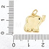 Brass Micro Pave Clear Cubic Zirconia Pendants KK-H273-20G-3