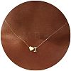 Simple Style Adjustable 316L Surgical Stainless Steel Heart and Initial Pendant Necklaces for Women WG95AEF-09-1