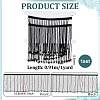 1 Yard Glass Beaded Tassel Ribbon DIY-FG0010-38A-2