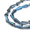 Electroplate Glass Beads Strands EGLA-Q032-M-3