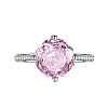Adjustable Brass with Cubic Zirconia Cuff Rings FS-WGFA75B-03-1