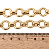 13MM 304 Stainless Steel Textured Round Ring Link Chain Necklaces NJEW-P349-01B-G-5