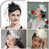 Gorgecraft 8Pcs 8 Colors EVA Cloth Teardrop Fascinator Hat Base for Millinery DIY-GF0009-74-5