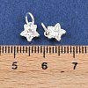 925 Sterling Silver Pave Clear Cubic Zirconia Charms STER-A049-08B-S-3