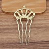 Alloy Hair Comb Findings PW-WGF8823-04-1