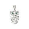 Brass Micro Pave Cubic Zirconia Pendants KK-L254-03P-1