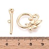 6Pcs Brass Toggle Clasps KK-T073-42G-5