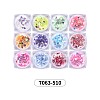 12 Jar Holographic Nail Glitter Powder Flakes Set MRMJ-T063-510-2