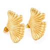 Ion Plating(IP) 304 Stainless Steel Stud Earrings for Women EJEW-L272-034G-05-1