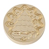 Christmas Series Wax Seal Brass Stamp Head AJEW-M037-01G-07-2