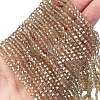 Transparent Electroplate Glass Beads Strands EGLA-A039-T2mm-UA08-1