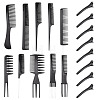 Plastic 10Pcs Hair Comb & 10Pcs Alligator Clip Set for Hairdressing DIY-TA0015-58-2