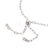 2.5MM 304 Stainless Steel Paperclip Chain Slider Bracelet Making X-AJEW-JB01402-4