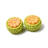 Fruit Theme Opaque Resin Cabochons RESI-C079-02B-1
