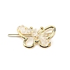 Aynthetic Quartz Crystal & Alloy Alligator Hair Clips PW-WG15709-07-1