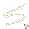 925 Sterling Silver Wheat Chains Necklace for Women STER-I021-04G-1