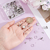 50Pcs 304 Stainless Steel Flat Round Stud Earring Settings STAS-BBC0010-39B-3