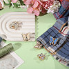 5Pcs 5 Styles Alloy Cufflinks BUTT-GL0001-05-5