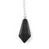 Synthetic Blue Goldstone Cone Pointed Dowsing Pendulums G-A249-02S-03-2