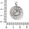 Brass Micro Pave Cubic Zirconia Pendants KK-L229-072P-3