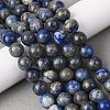 Natural Lapis Lazuli Beads Strands G-A163-07-10mm-1