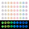  1998Pcs 9 Colors Luminous Transparent Glass Seed Round Beads GLAA-TA0001-62-8