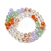 Electroplate Glass Beads Strands EGLA-D300-06-8mm-07-2