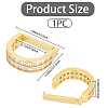 Brass Pave Clear Cubic Zirconia Tie Clips AJEW-WH20020-700G-2