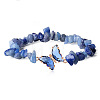 Fashionable Natural Blue Aventurine Chips Beaded Bracelets TI6720-8-1