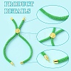 12Pcs 3 Colors Nylon Cords Bracelet Makings Fit for Connector Charms AJEW-YW0001-40B-5