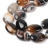 Natural Striped Agate/Banded Agate Beads Strands G-Q182-01F-4