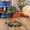 Elecrelive 6 Rolls 6 Colors Segment Dyed Polyester Thread OCOR-EL0001-01A-7