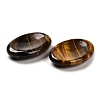 Natural Tiger Eye Oval Worry Stone X-G-R487-01D-3