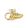 Brass Micro Pave Cubic Zirconia Charms ZIRC-F132-47G-3
