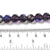 Electroplate Transparent Glass Beads Strands EGLA-A035-T10mm-L15-4