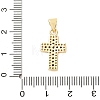 Brass Micro Pave Cubic Zirconia Pendants CU-CJC290F-01C-G-RS-3
