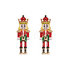 Cartoon Soldier Shape Alloy Enamel Stud Earrings FS-WGA682D-05-1