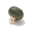 Natural Mixed Gemstone Rondelle Charms PALLOY-JF04864-5