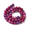 Dyed & Heated Natural Fire Crackle Agate Beads Strands G-P539-C01-04-3