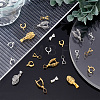 60Pcs 6 Style Brass & Alloy Ice Pick Pinch Bails FIND-AR0003-11-5
